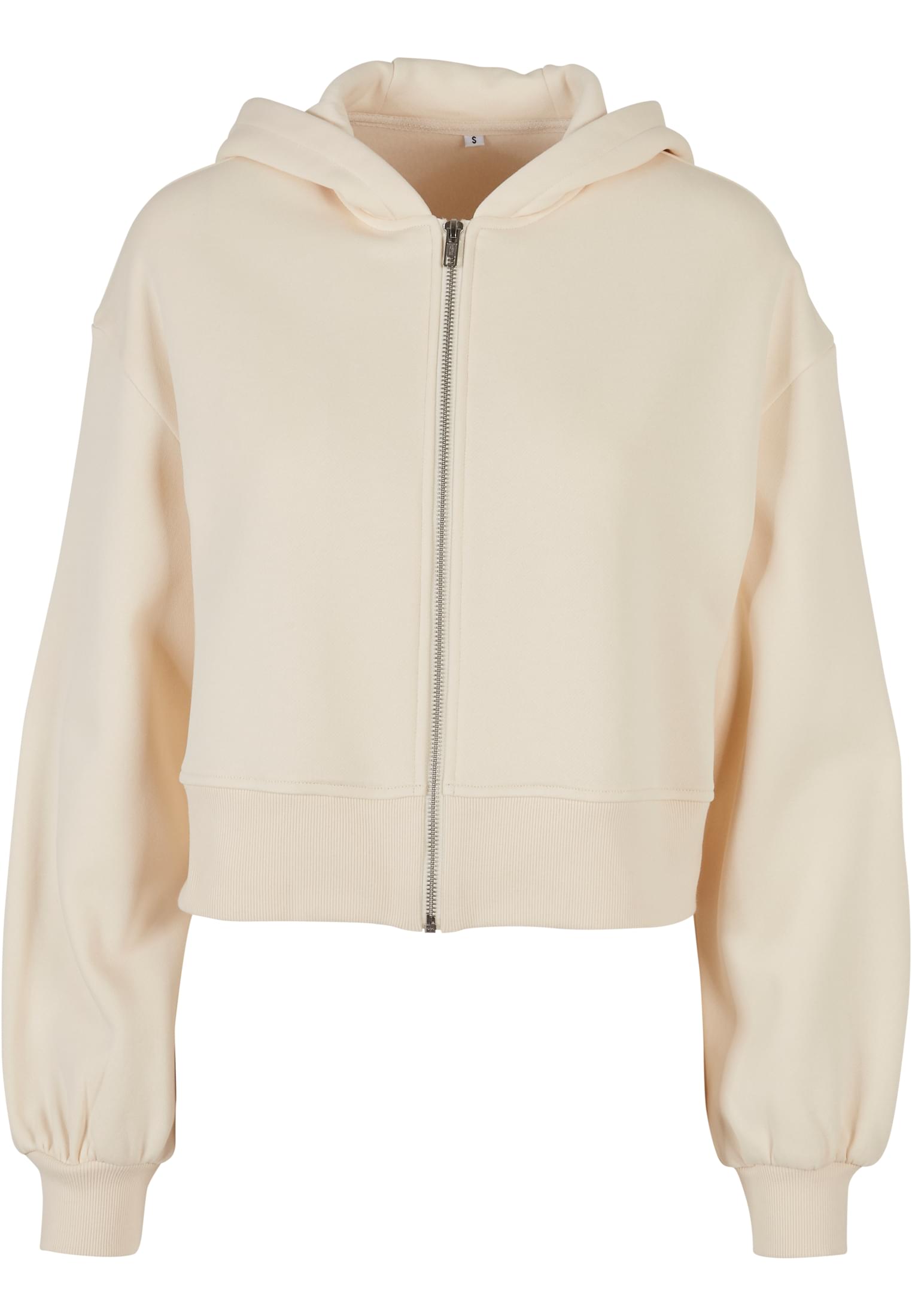 Kurze Oversized Zip Sweatjacke für Damen