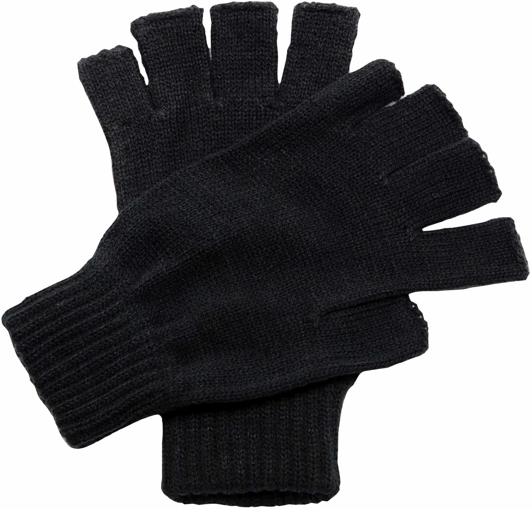 Fingerlose Strick-Handschuhe