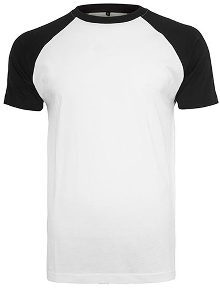 Slim Fit Kontrast Herren T-Shirt