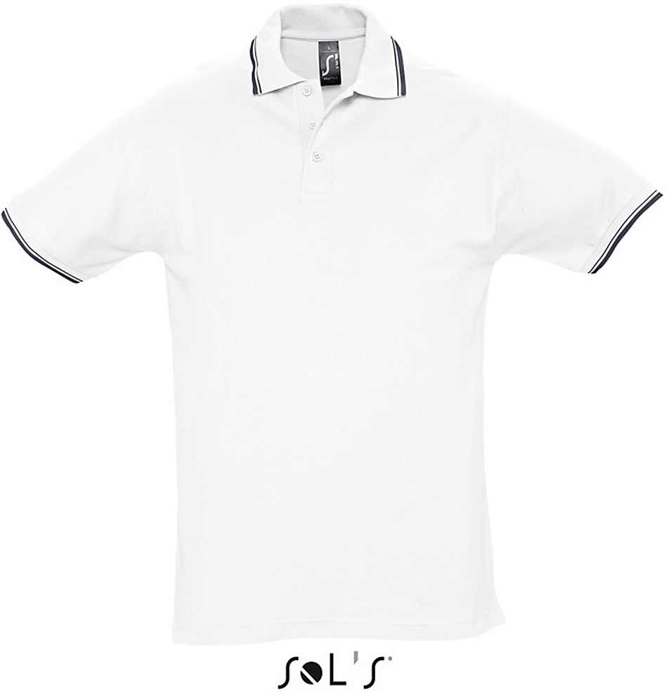 Sehr schweres Unisex Kontrast-Poloshirt "Practice"