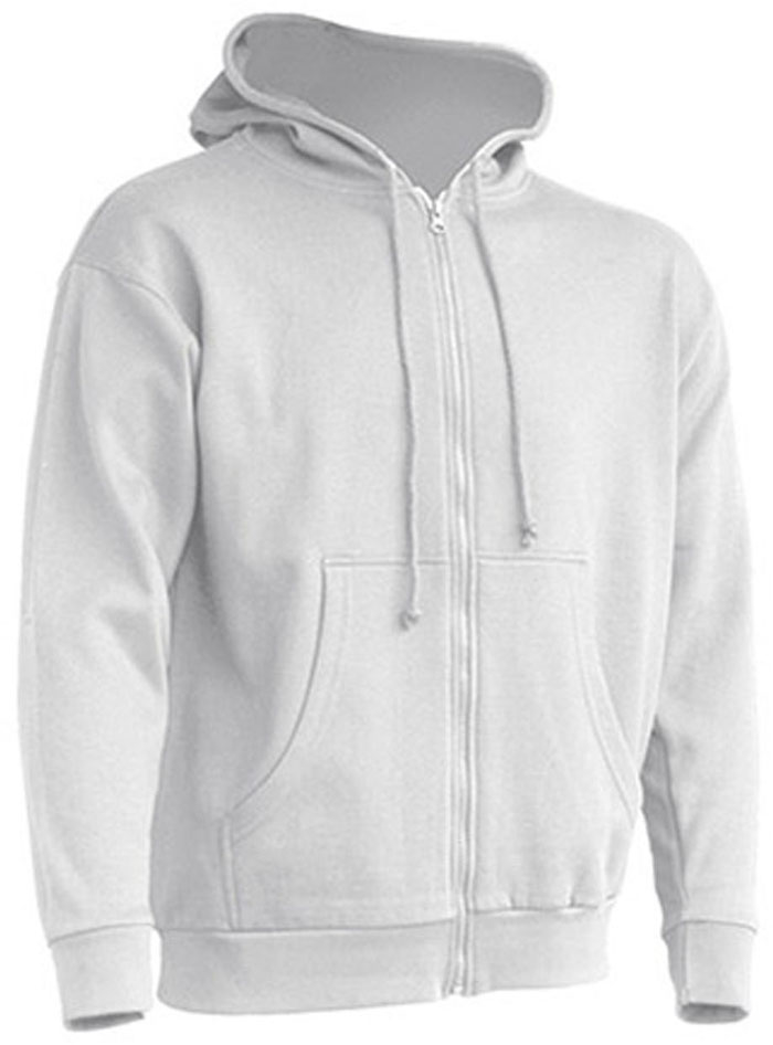 Flauschiger Herren Zip-Hoodie mit Kängurutasche