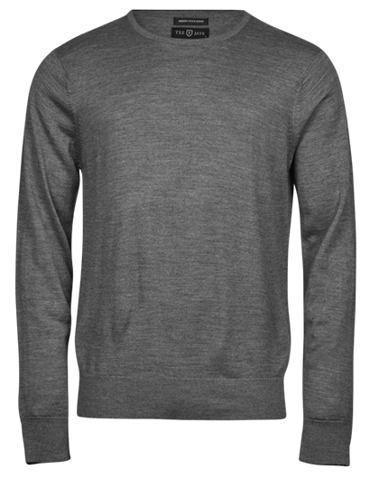 Herren-Strickpullover aus italienischem Merino-/Polyacrylgarn