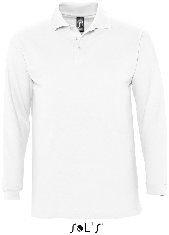 Schweres Herren Langarm-Poloshirt "Winter II"