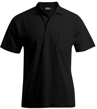 Schweres Herren-Poloshirt mit Brusttasche