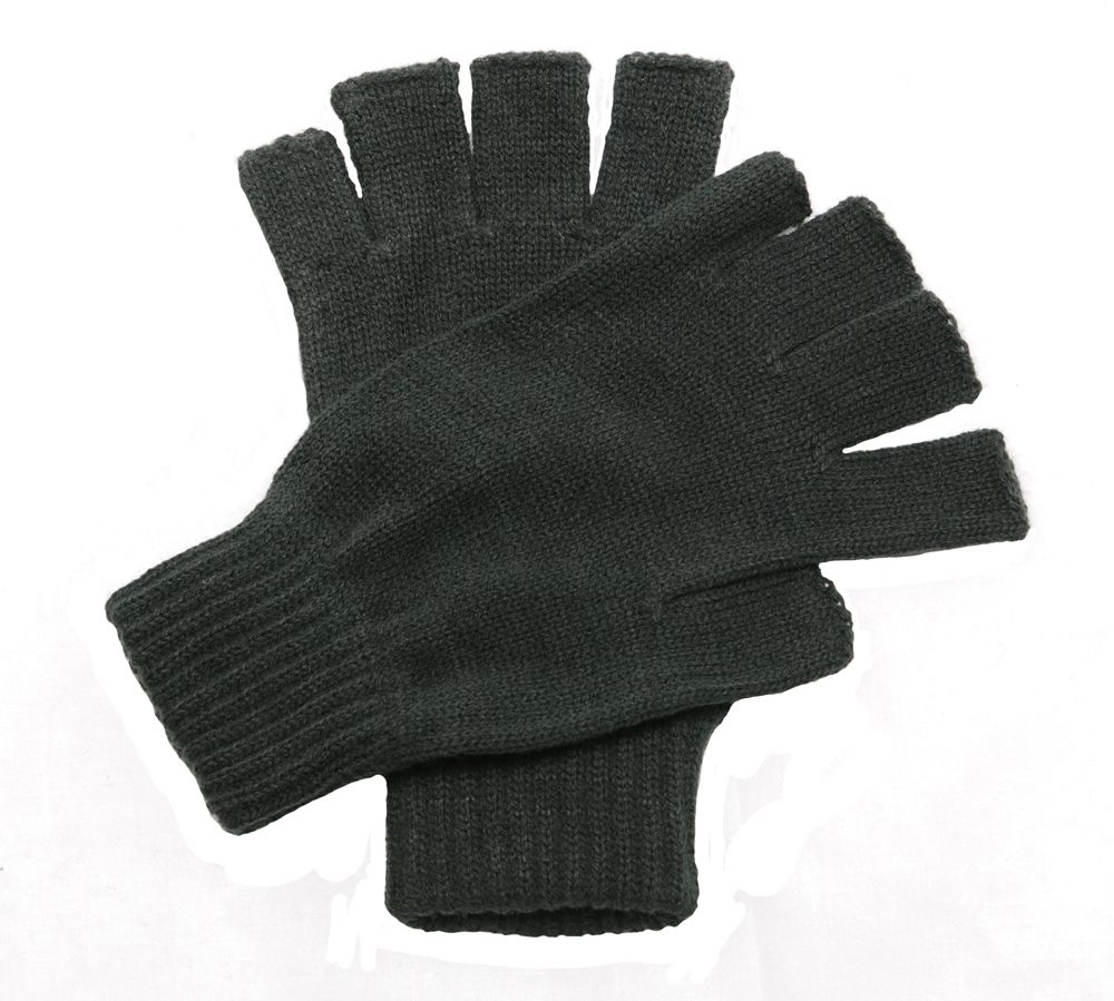 Fingerlose Strick-Handschuhe