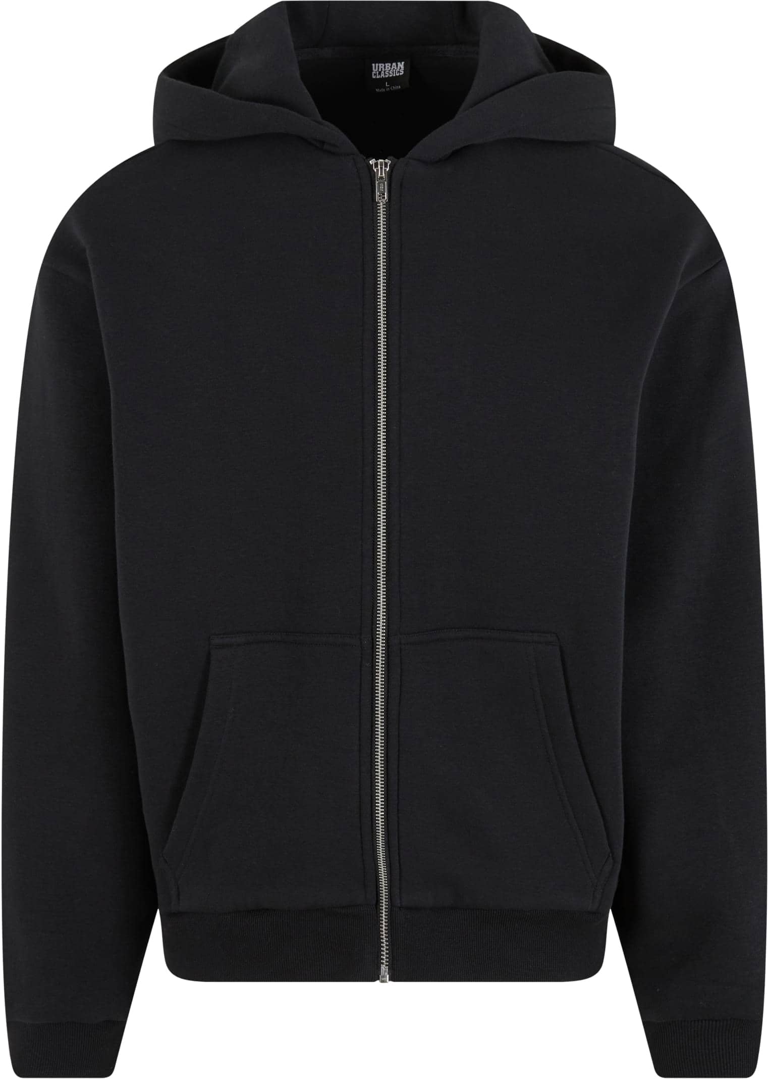 Oversized Unisex-Zip-Hoodie mit überschnittenen Schultern