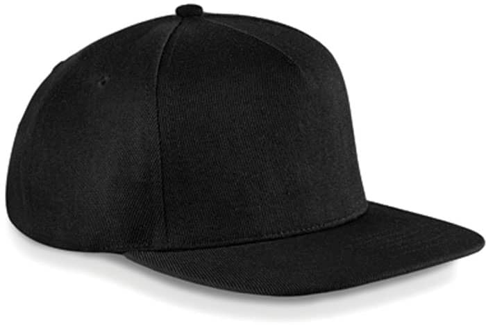 Snapback Cap mit flachem Schirm