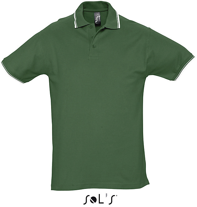 Sehr schweres Unisex Kontrast-Poloshirt "Practice"