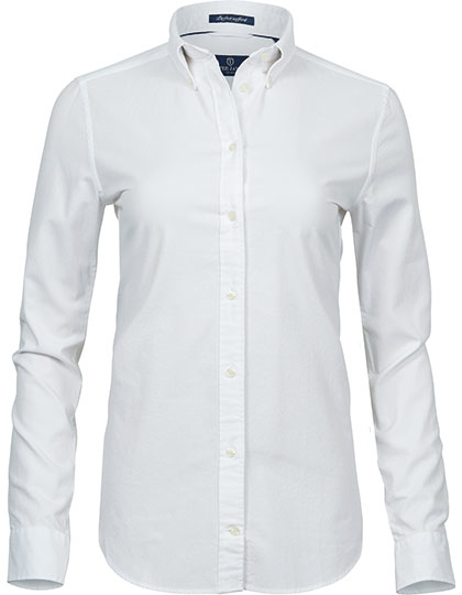 Schmal geschnittene Oxfordbluse "Perfect" mit Button-Down-Kragen