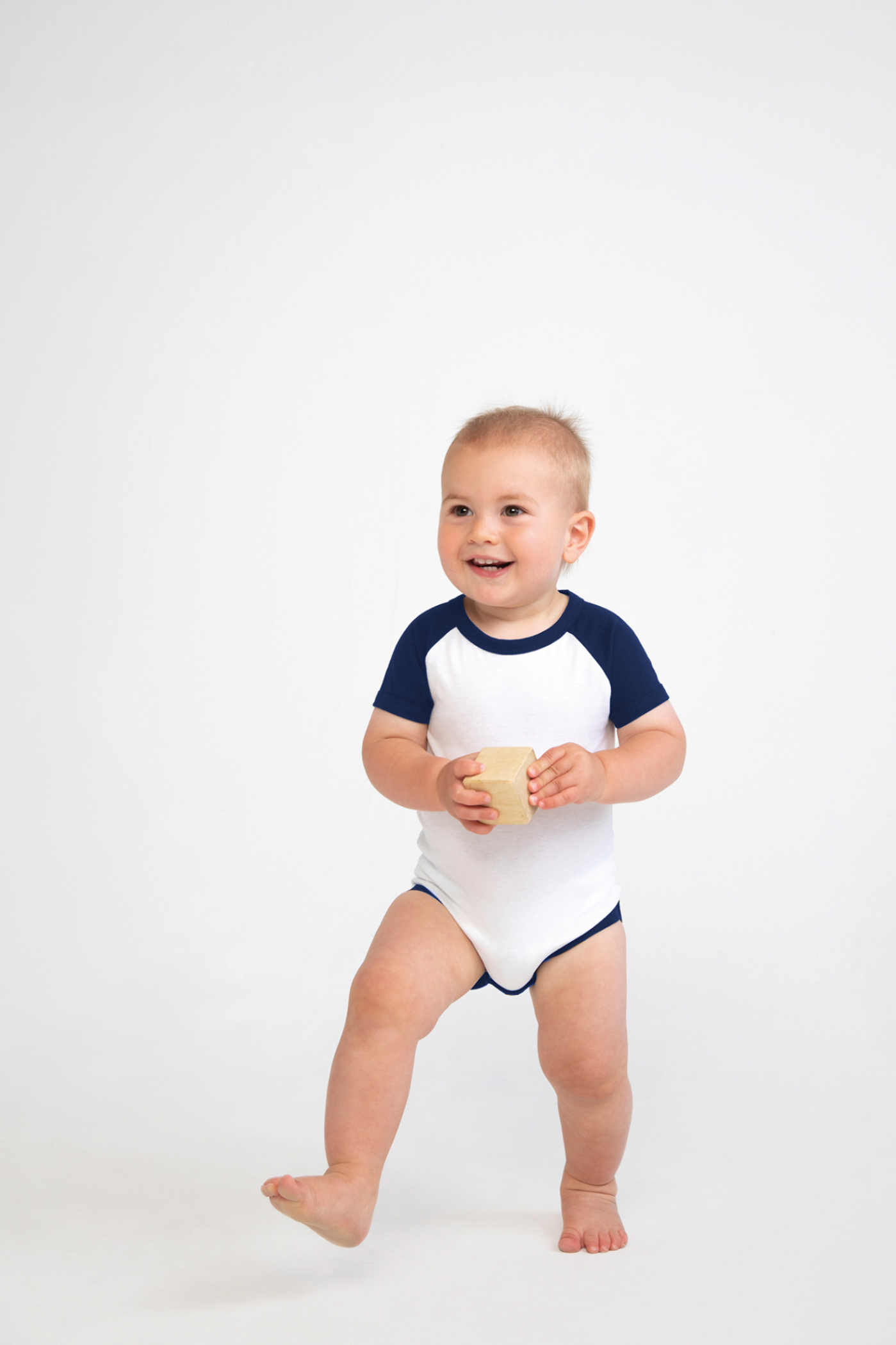 Kurzärmeliger Baby-Baseball-Body