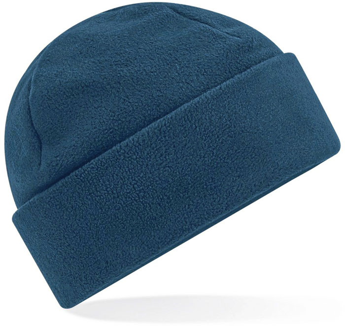 Recycelter Fleece-Beanie mit Umschlag