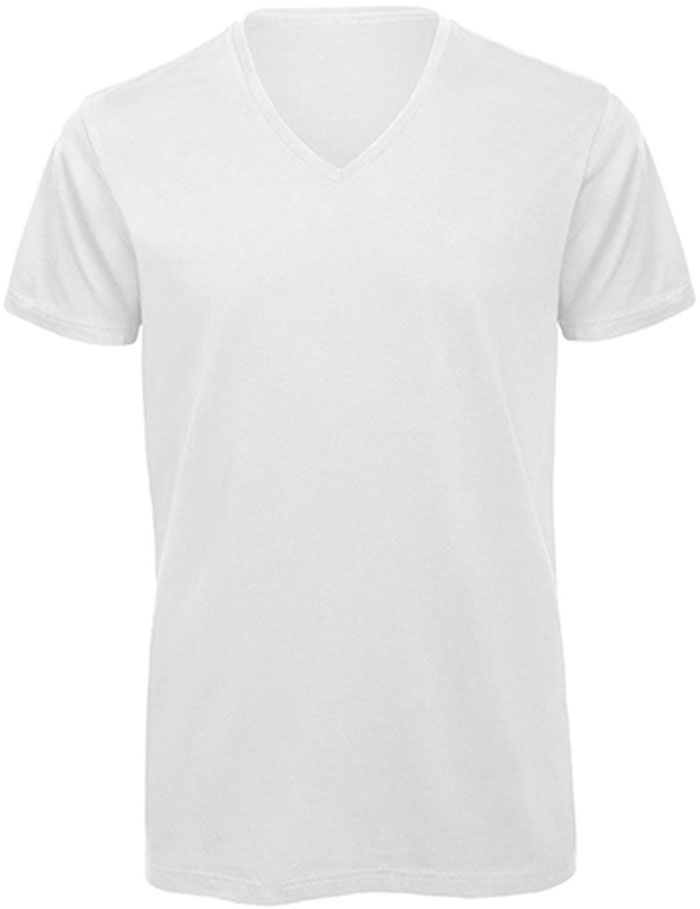 Klassisches V-Neck Herren Bio T-Shirt "Inspire"