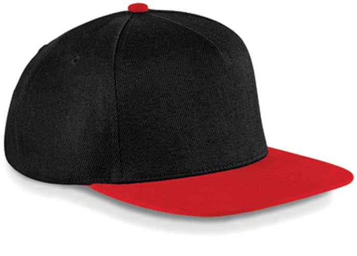 Snapback Cap mit flachem Schirm