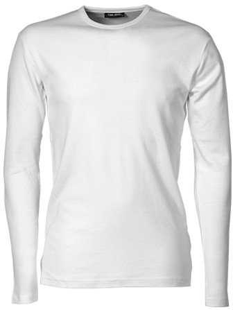 Schmal geschnittenes Interlock Herren-Longsleeve aus Bio-Baumwolle