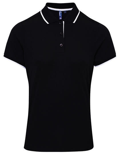 Feuchtigkeitsregulierendes Damen "Coolchecker" Kontrast-Poloshirt