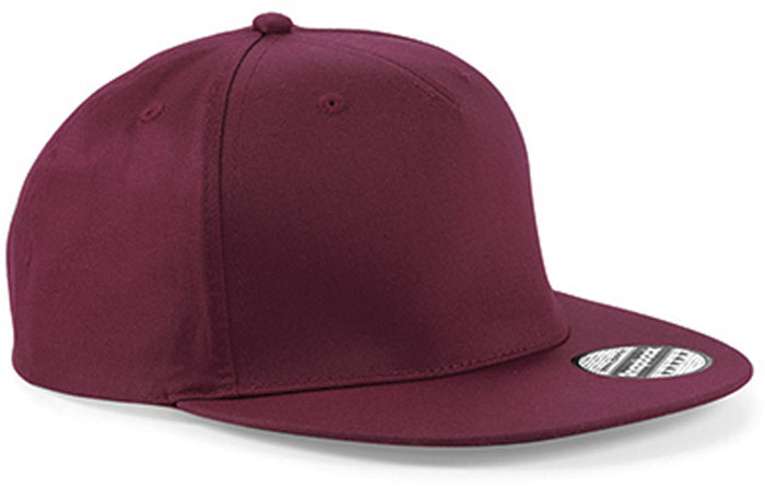 Basic Flat Brim Snapback-Cap