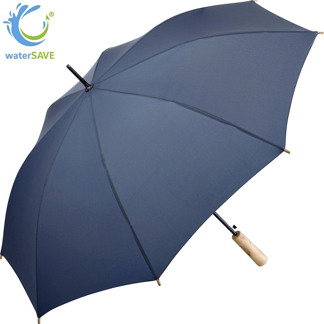 Windsicherer "ÖkoBrella waterSAVE" Stockschirm aus recyceltem Polyester