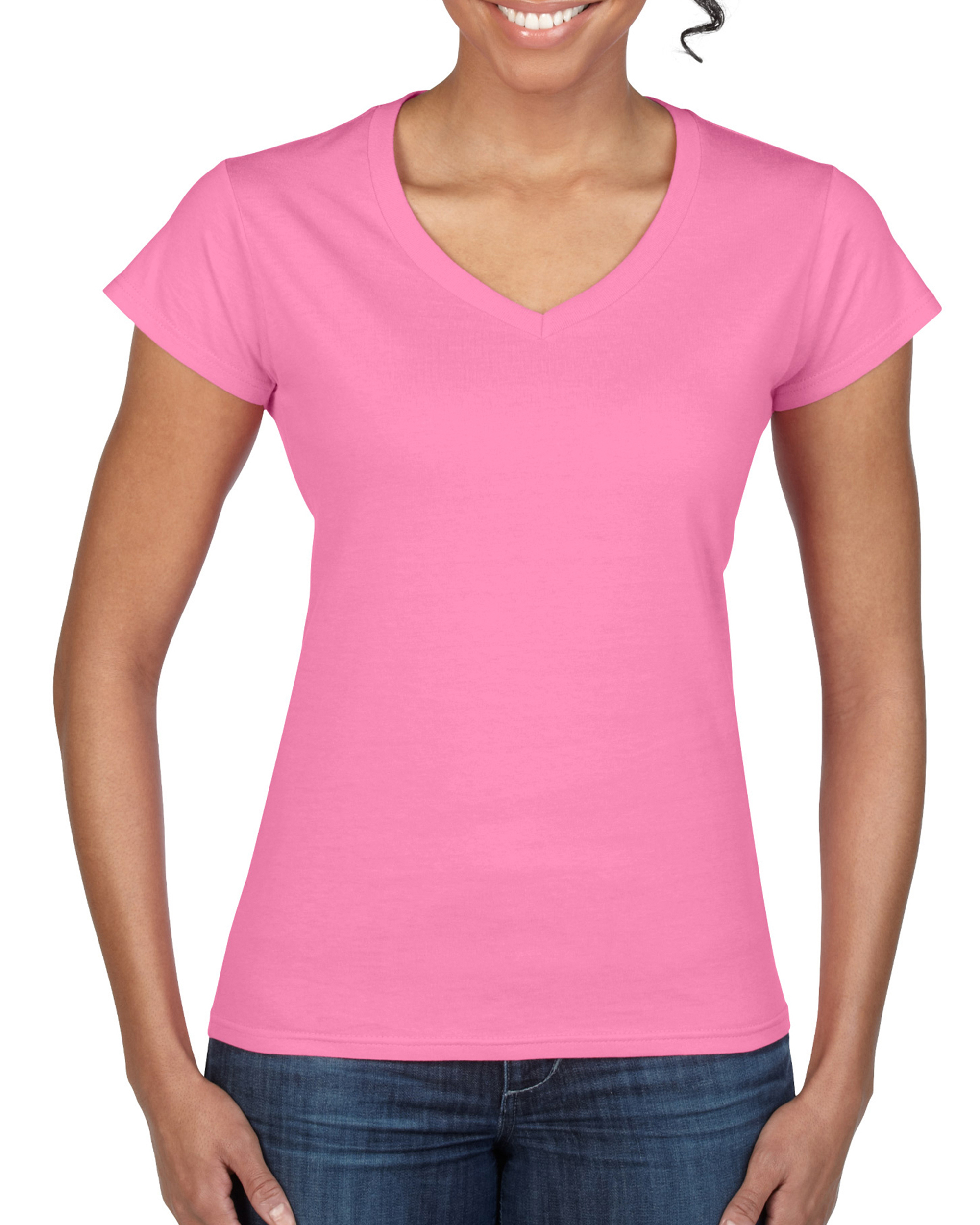 Weiches Damen T-Shirt "Softstyle" mit V-Neck