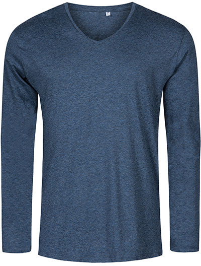 Herren-Longsleeve mit V-Ausschnitt