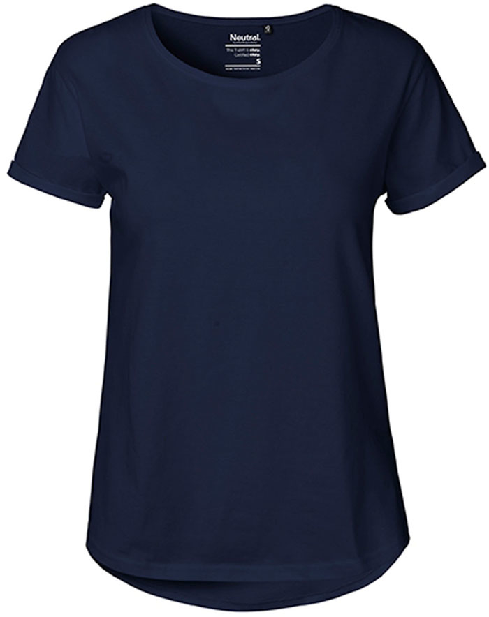 Roll-Up Damen-T-Shirt aus Fairtrade-Baumwolle