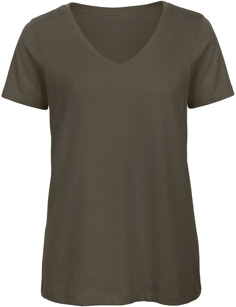 Basic V-Neck Damen Bio T-Shirt "Inspire"