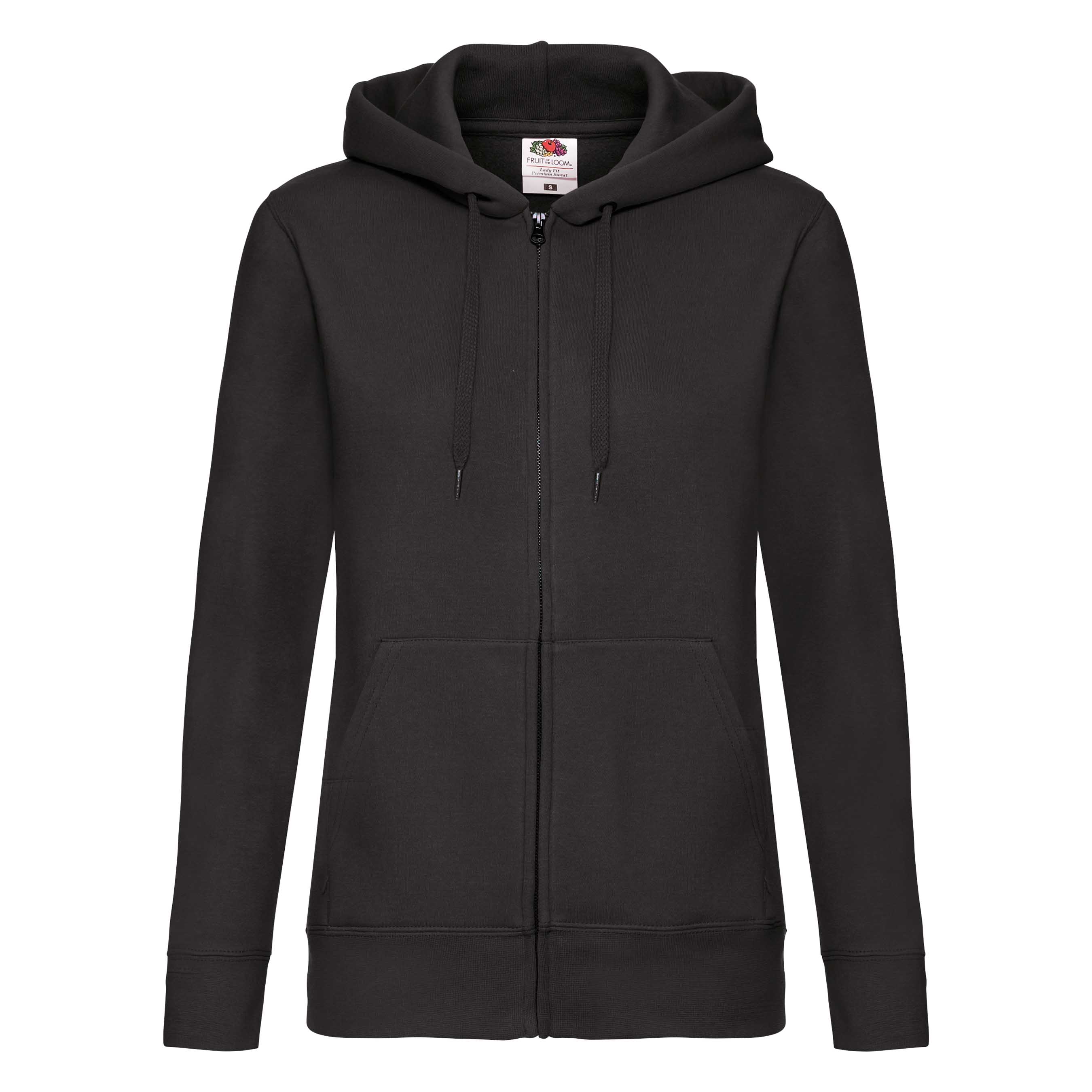 Flauschiger klassischer Premium Damen Zip-Hoodie