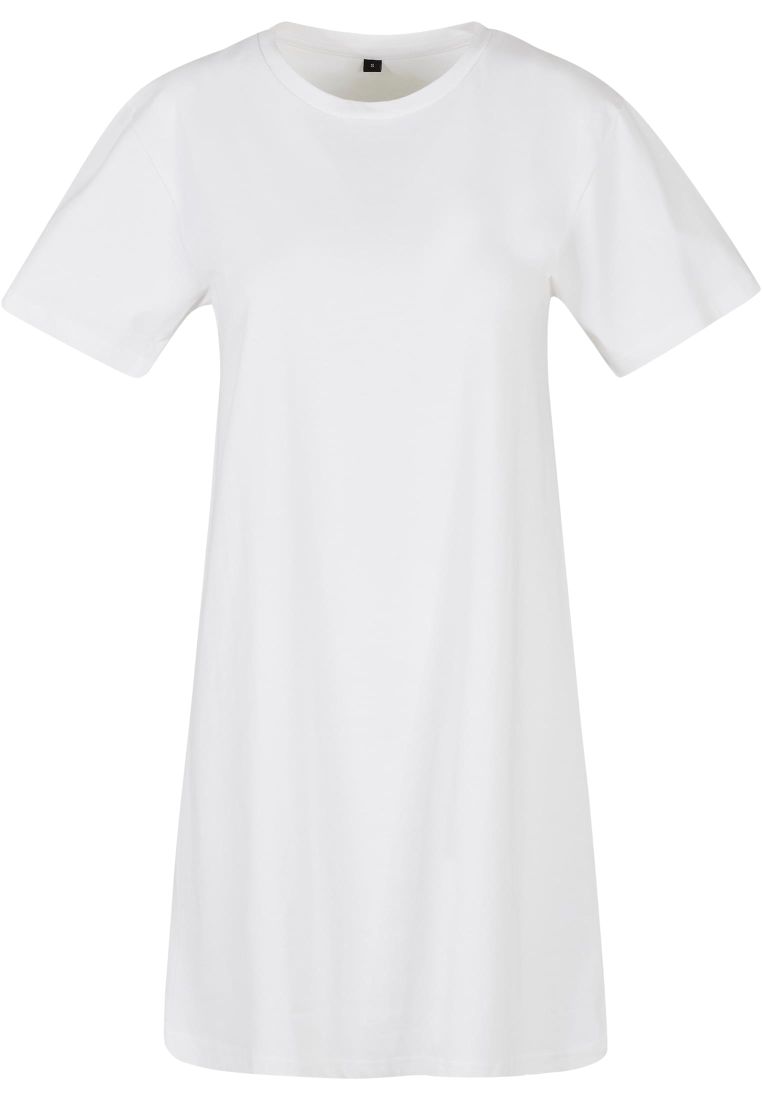 Loose Fit T-Shirt-Kleid mit feinem Rundhalsausschnitt