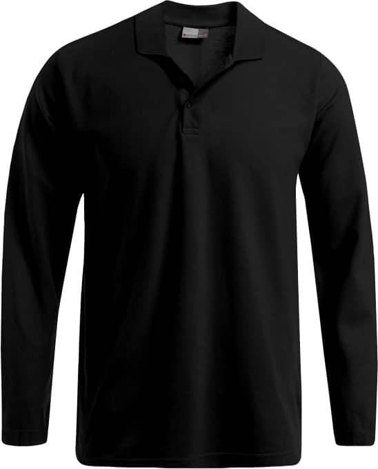 Schweres Herren-Langarm-Poloshirt