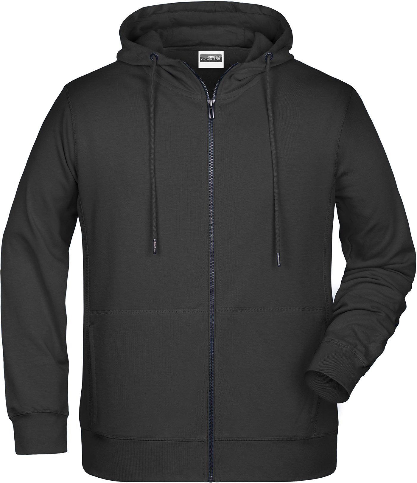 Leichter Herren Bio-Zip-Hoodie