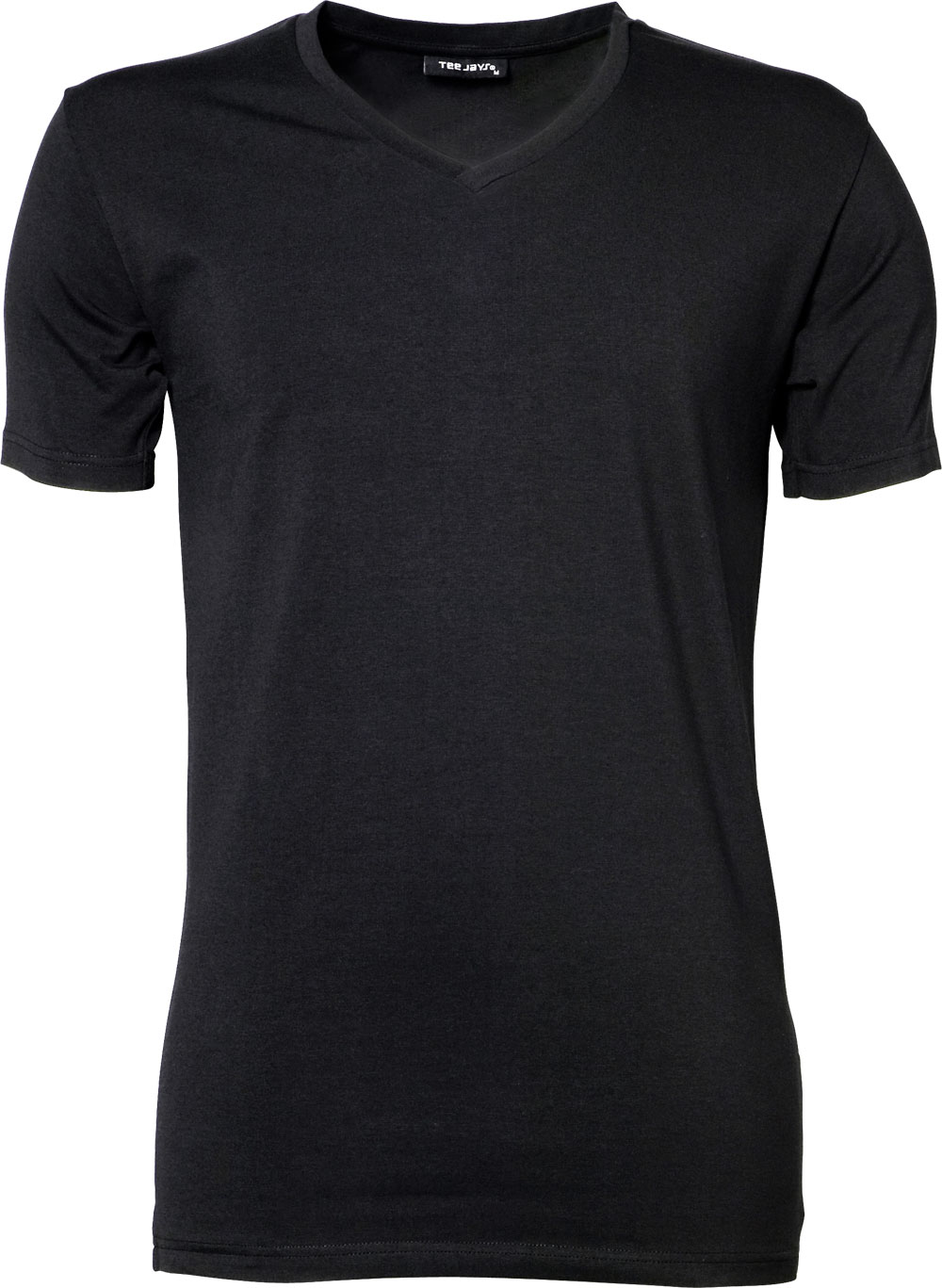 Elastisches Herren-T-Shirt mit V-Ausschnitt