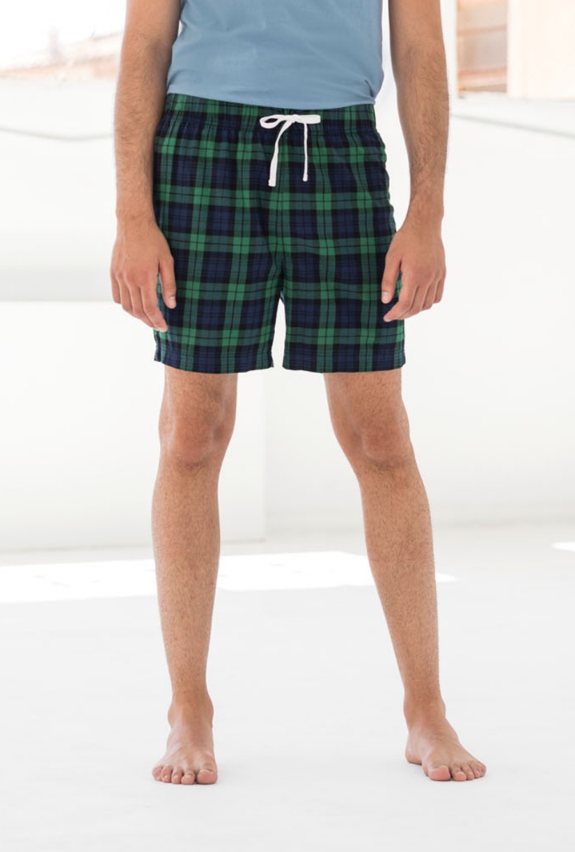 Herren Lounge-Shorts im Tartanmuster