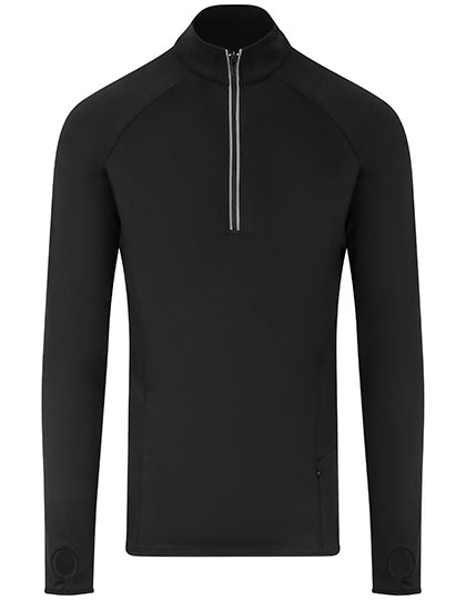 Slim Fit Unisex Sport-Longsleeve mit 1/4-Zip