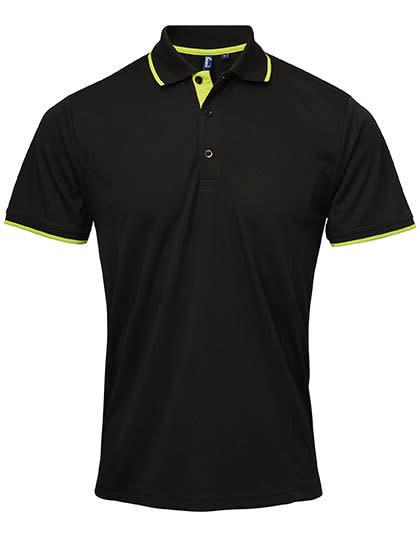 Feuchtigkeitsregulierendes "Coolchecker" Herren Kontrast-Poloshirt