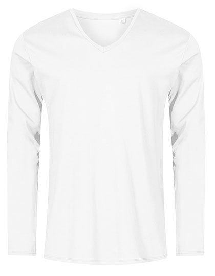 Herren-Longsleeve mit V-Ausschnitt