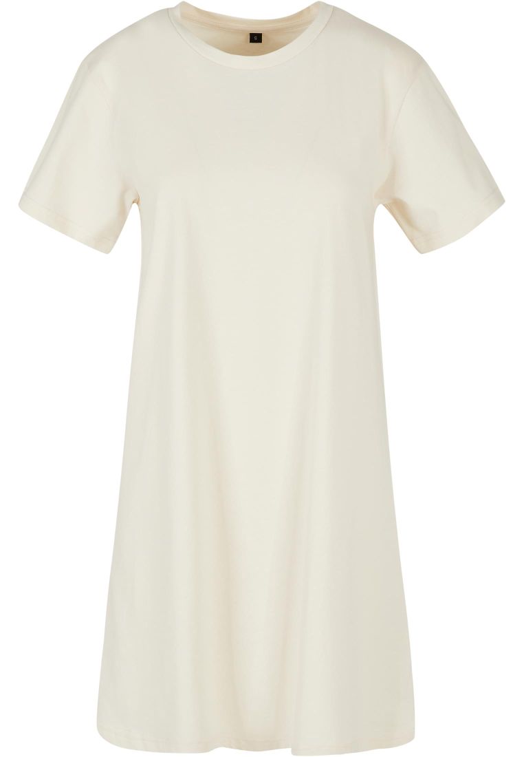 Loose Fit T-Shirt-Kleid mit feinem Rundhalsausschnitt