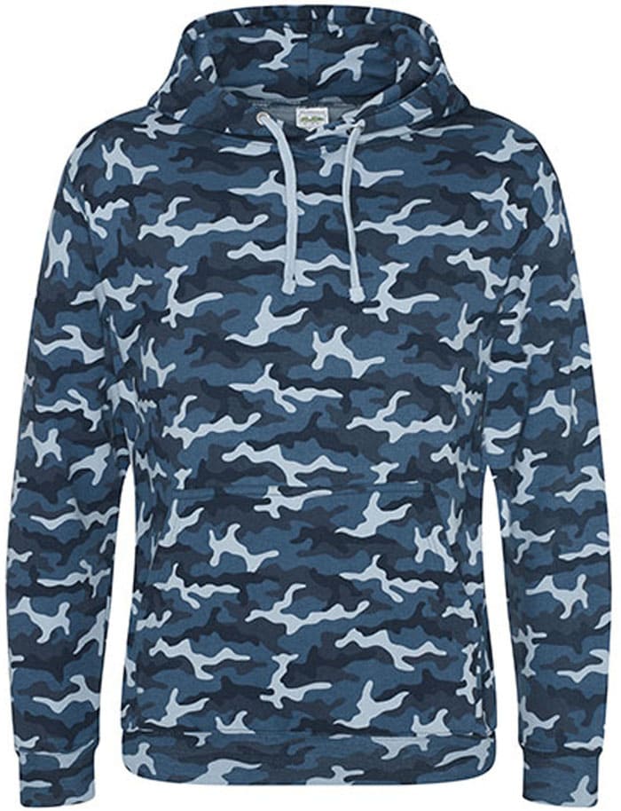 Unisex Camouflage-Hoodie mit Kängurutasche