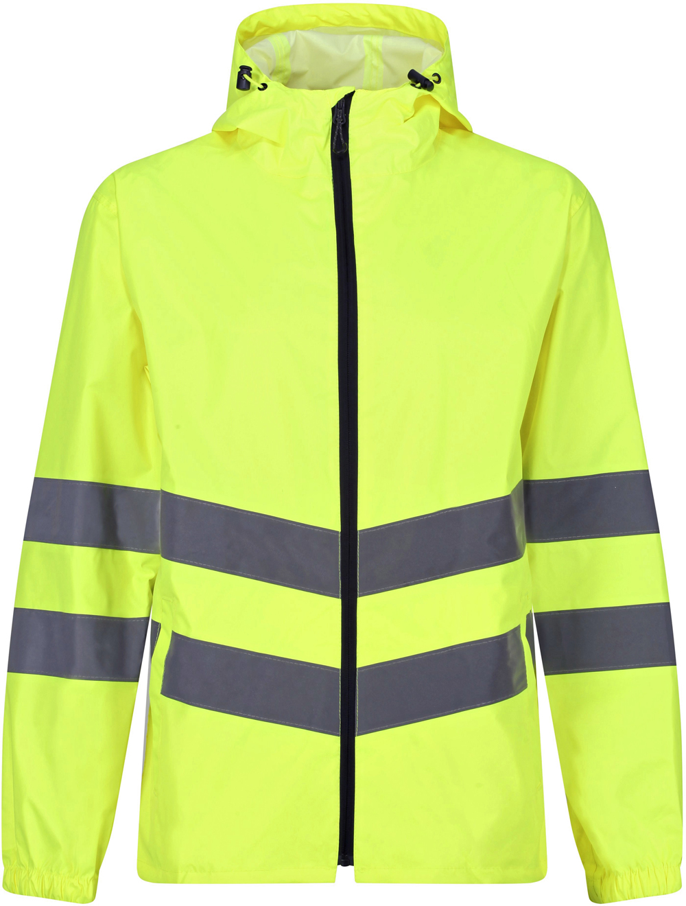 Leichte wasserdichte atmungsaktive Unisex High-Vis-Jacke