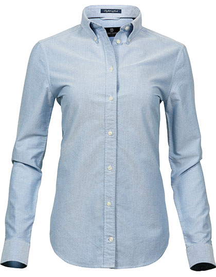 Schmal geschnittene Oxfordbluse "Perfect" mit Button-Down-Kragen