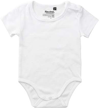 Kurzärmeliger Baby-Body aus Fairtrade-Baumwolle