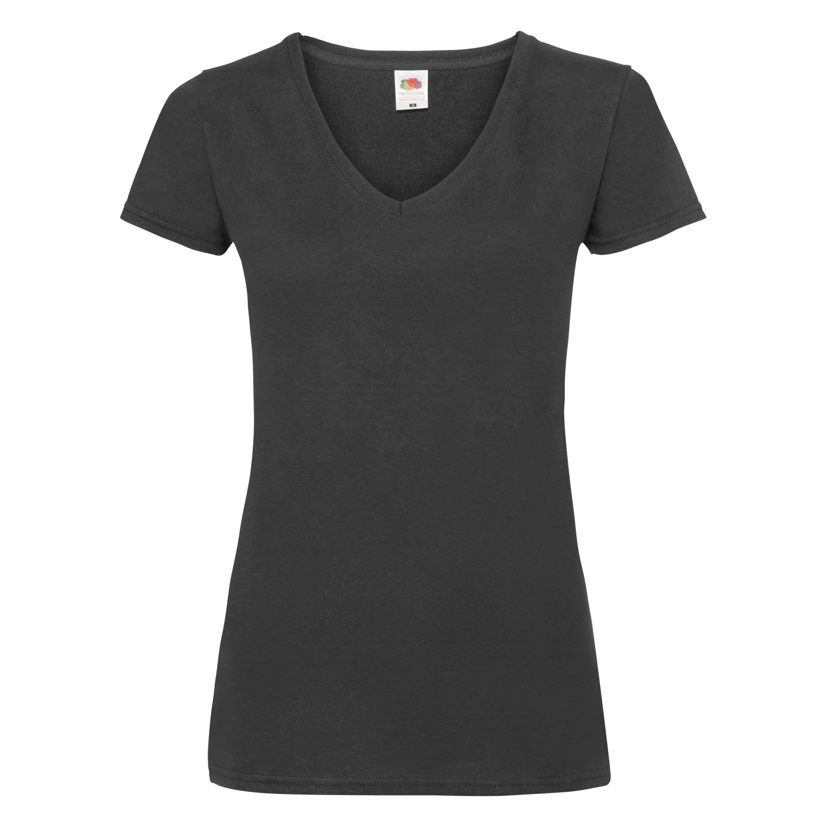 Basic Damen T-Shirt "Valueweight" mit V-Ausschnitt