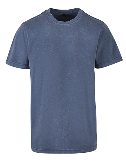 Acid Washed Rundhals-Unisex-T-Shirt