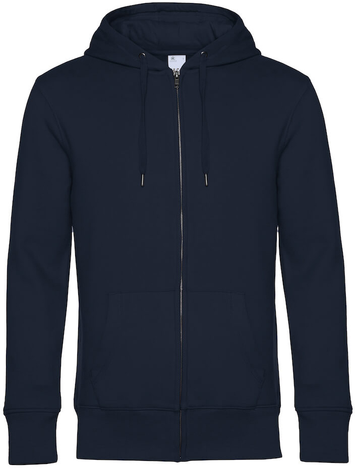 Flauschiger Herren Zip-Hoodie "King"