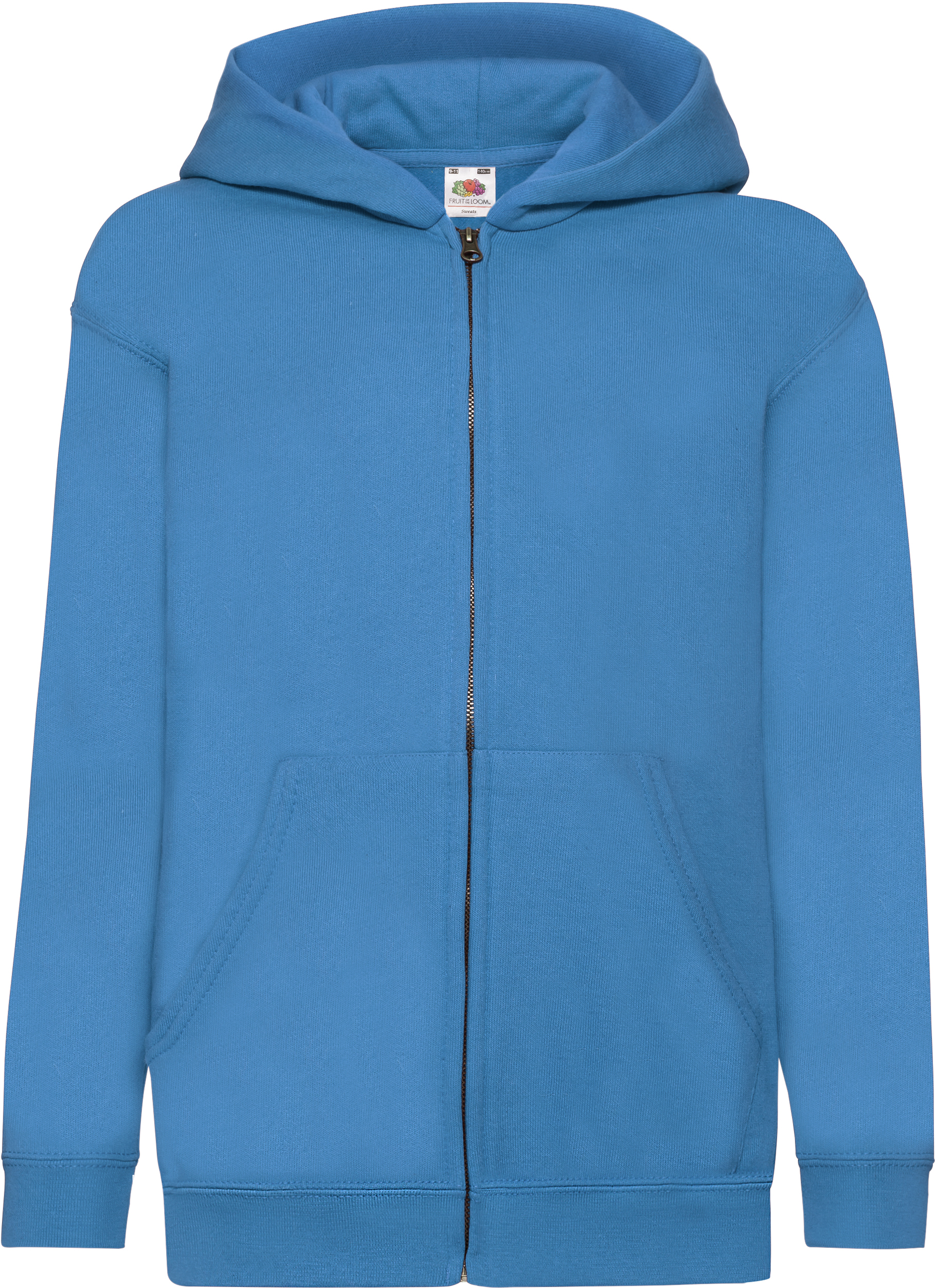 Flauschiger klassischer Kinder Zip-Hoodie