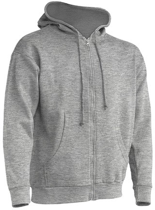 Flauschiger Herren Zip-Hoodie mit Kängurutasche