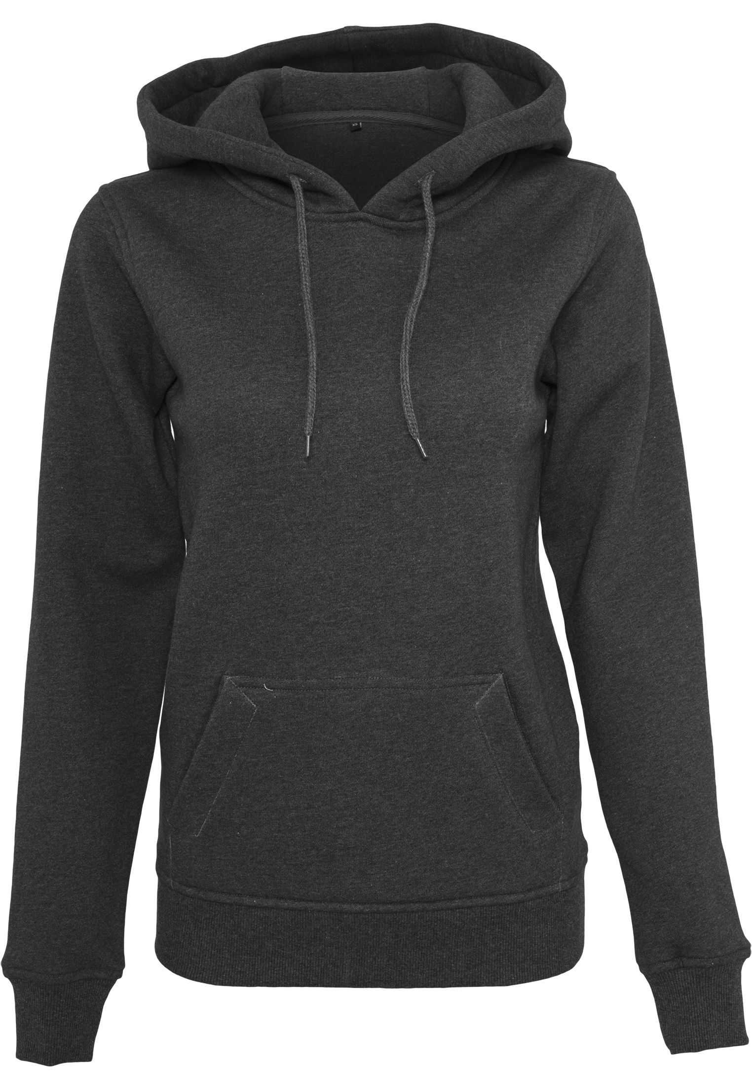 Schwerer flauschiger Damen-Hoodie mit Kängurutasche