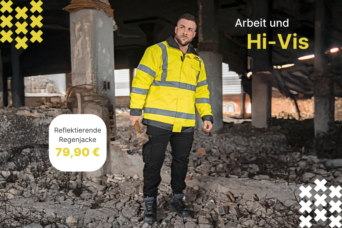 Arbeit und Hi-Vis