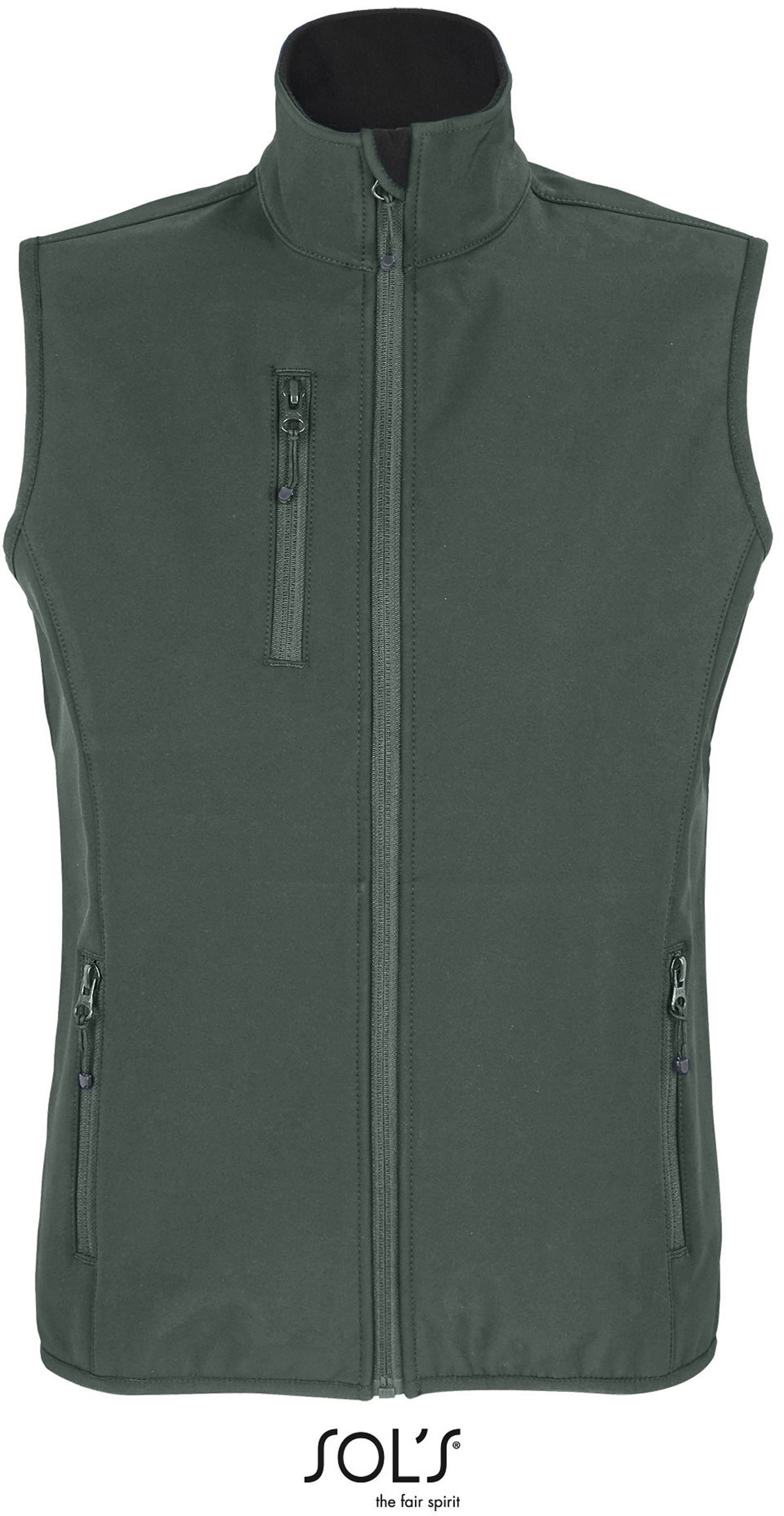 Recycelter Damen Softshell-Bodywarmer "Falcon" mit Brusttasche